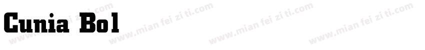 Cunia Bold字体转换